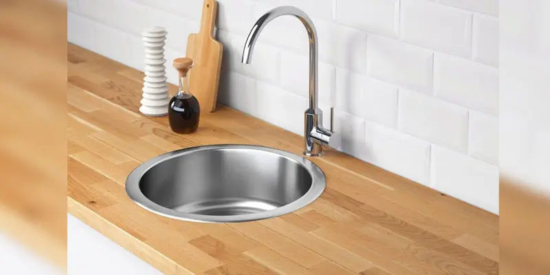 کوچکترین ابعاد سینک ظرفشویی توکار و روکار